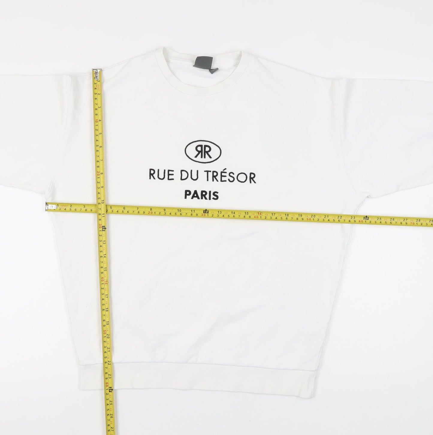 ASOS Men’s White Logo Sweatshirt XS Pullover Paris Graphic