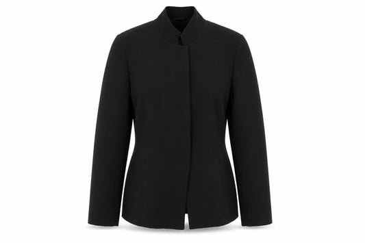 Marks & Spencer Women Black Size 12 Single Breasted Suit Jacket