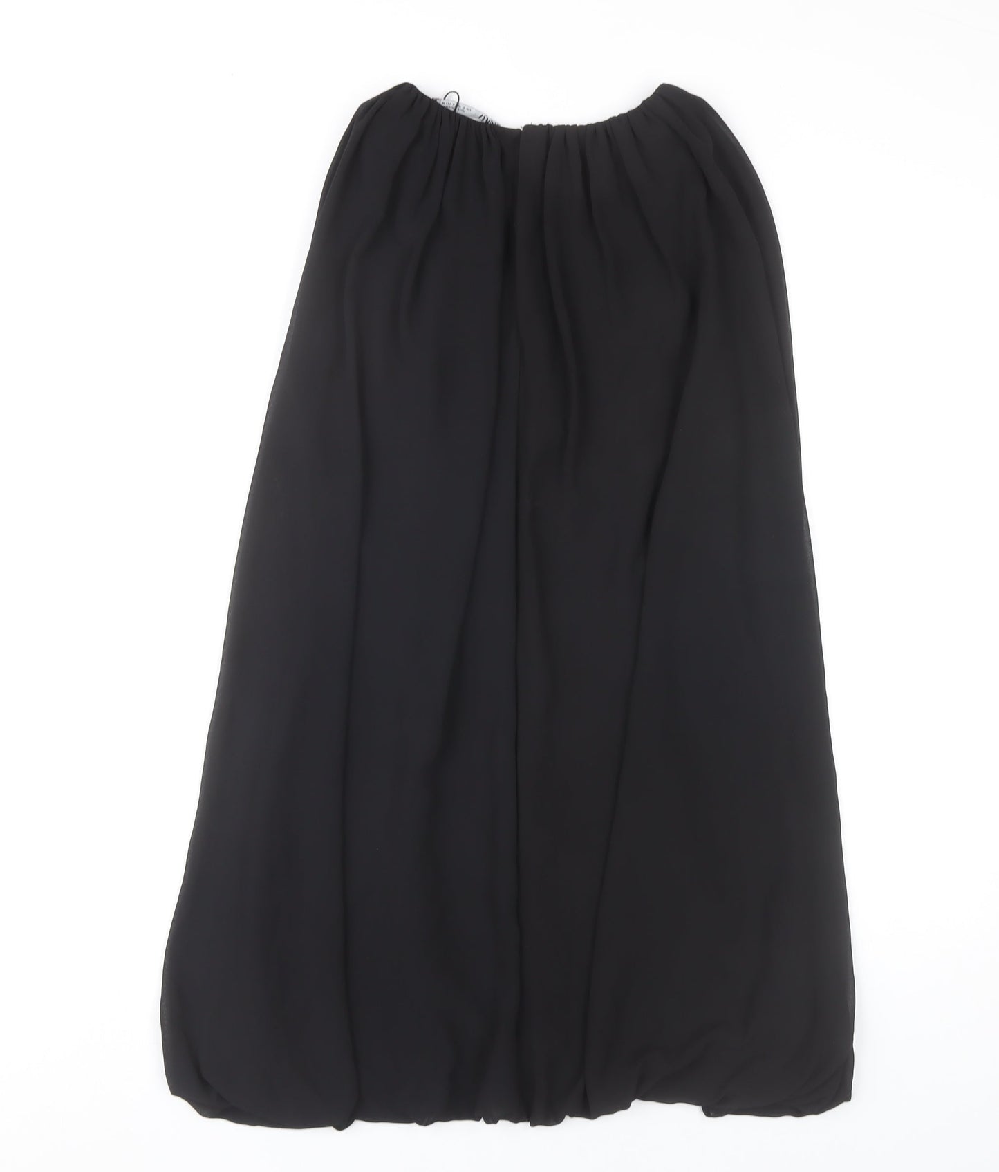 Zara Women Black Shift Dress Size 8 Short Sleeve Classic Style