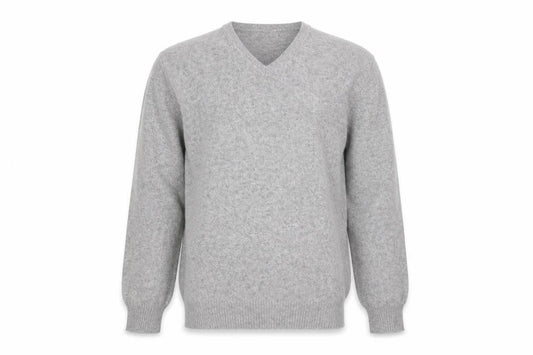 Zara Man Grey V-Neck Jumper Pullover Knit Men’s M Long Sleeve