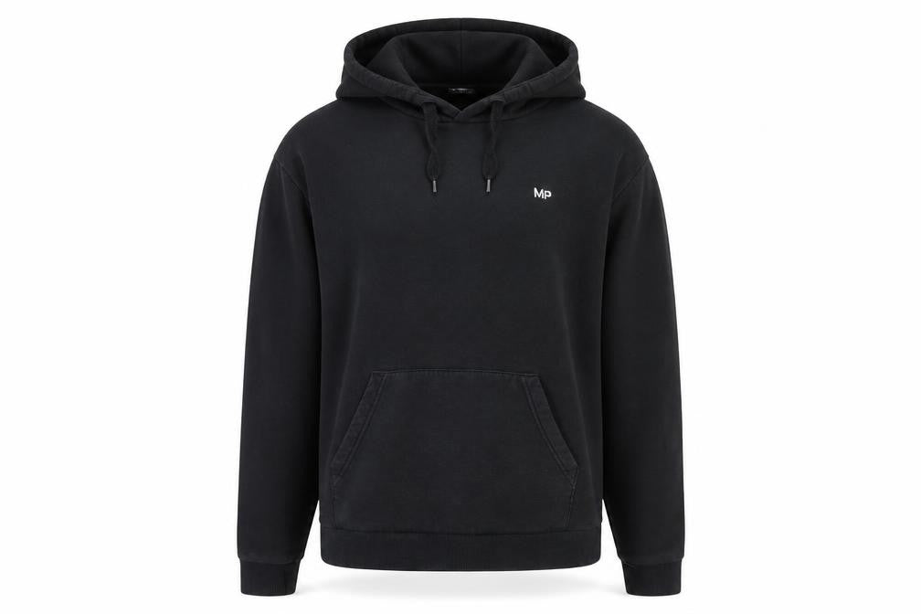 Myprotein Men’s Black XL Pullover Hoodie Fleece Cotton Blend