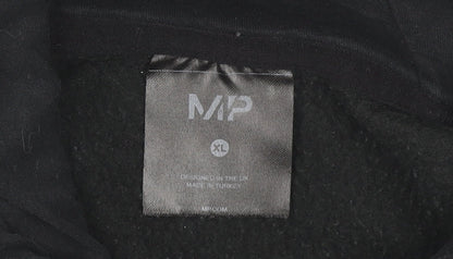 Myprotein Men’s Black XL Pullover Hoodie Fleece Cotton Blend