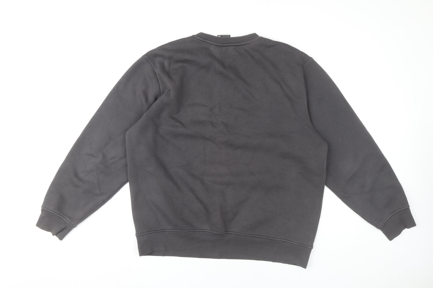 Nicce Men’s Grey Logo Pullover Sweatshirt L Regular Fit
