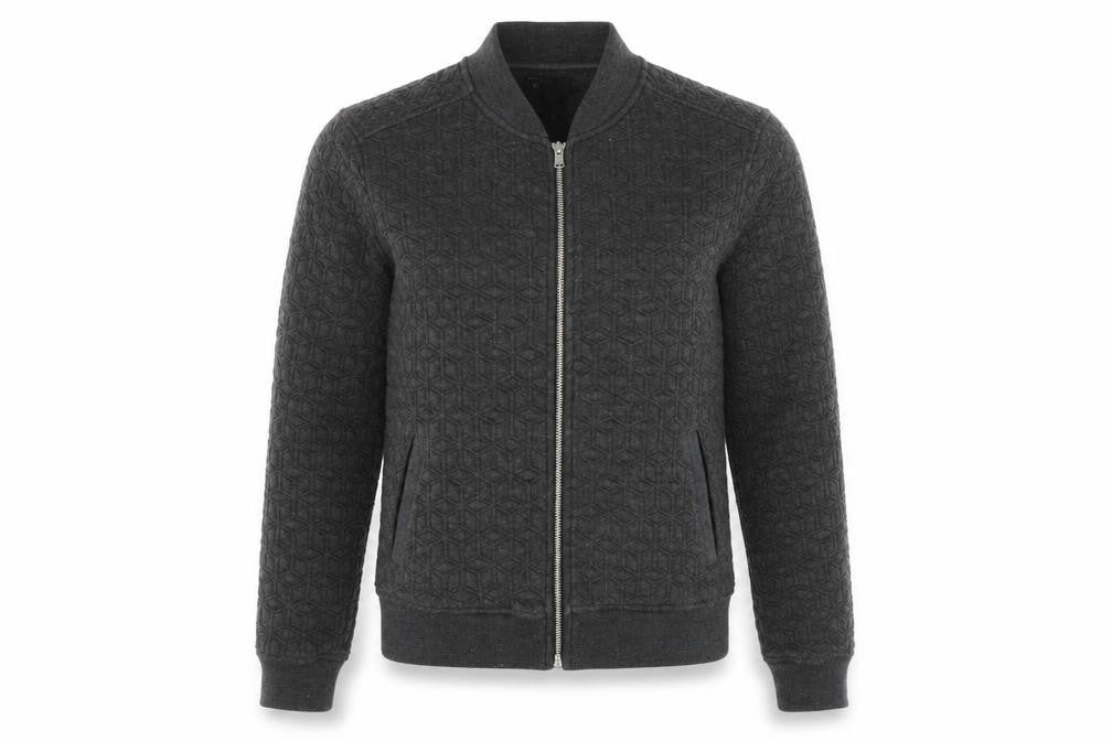 Gap Women’s Grey Bomber Jacket Size S Full Zip Pockets Casual