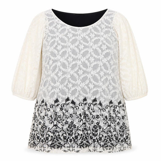 Dorothy Perkins Women’s White Black Lace Floral Shift Dress Size 20