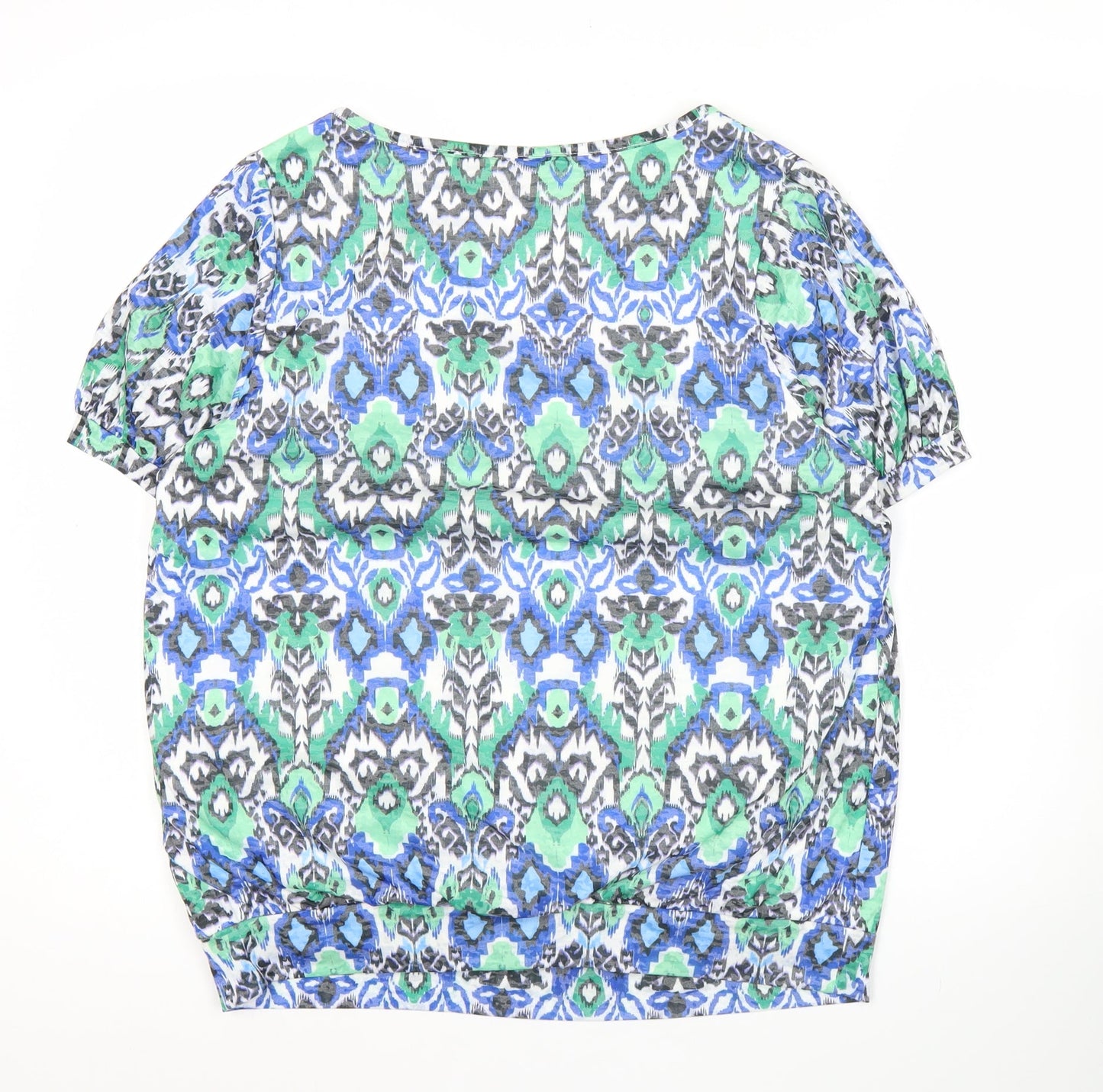 Roman Women’s Multicoloured Size 14 V-Neck Tunic Blouse
