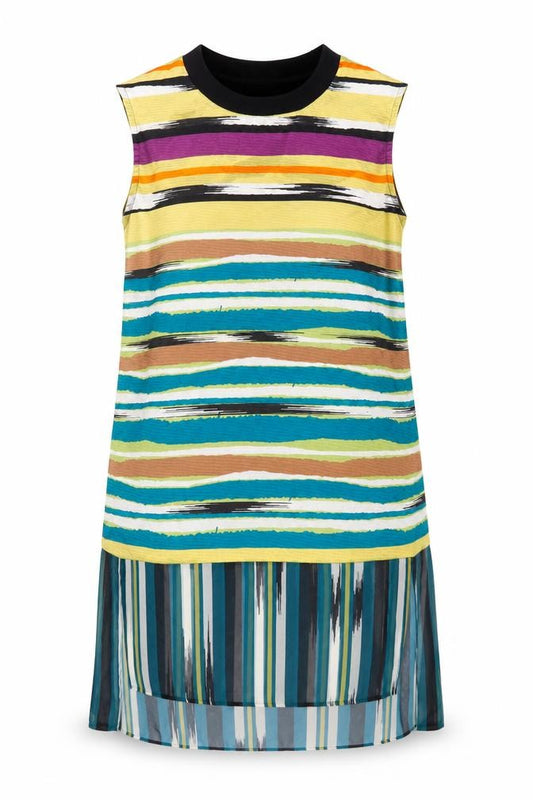 Marks and Spencer Womens Multicoloured Striped Tunic Blouse Size 12