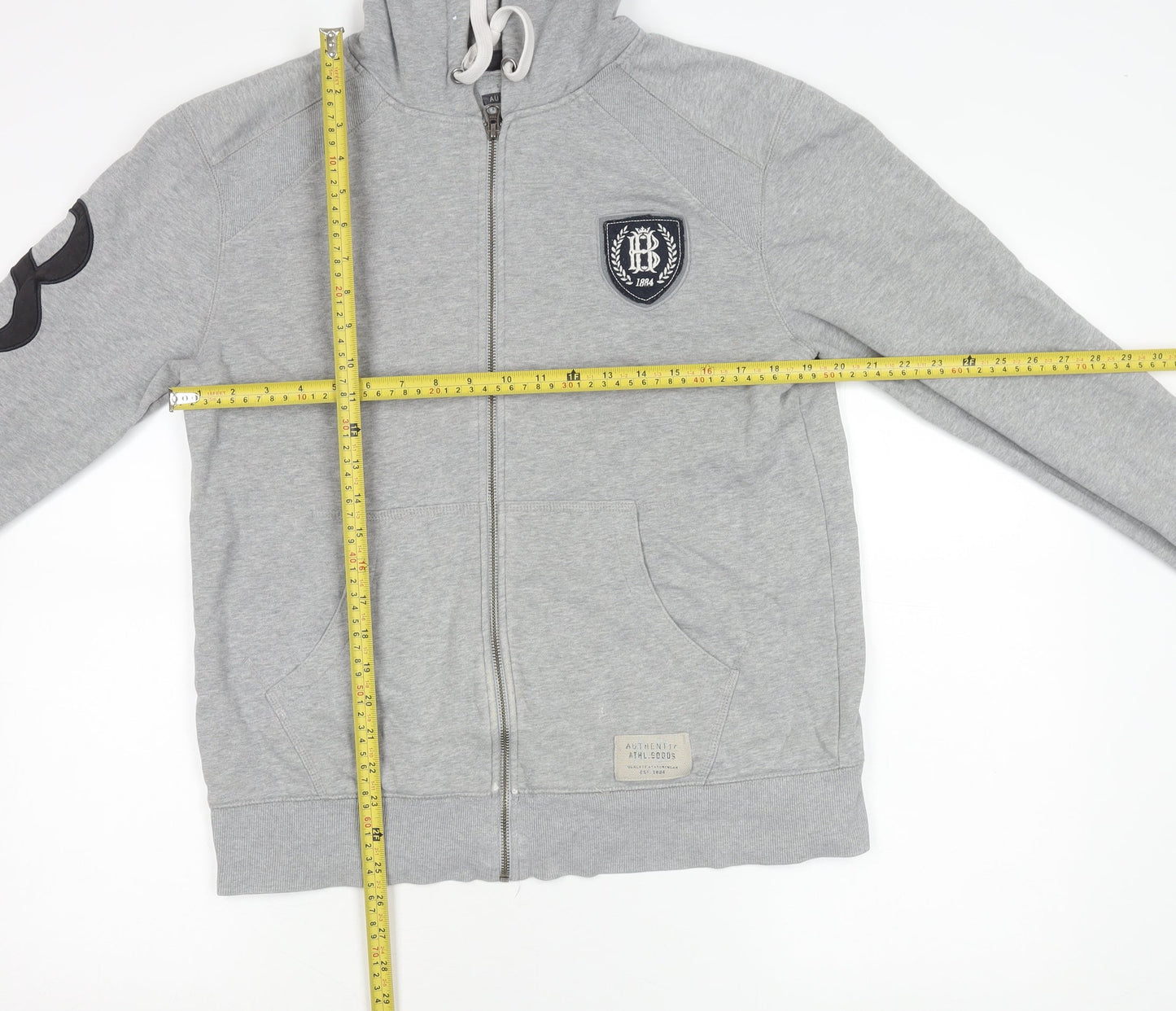 Marks and Spencer Mens Grey Medium Hooded Zip Jacket