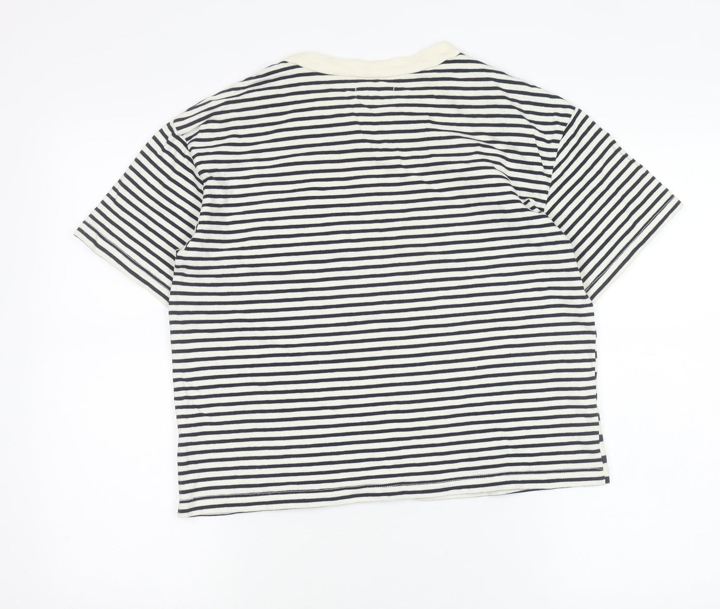 Madewell Womens Striped Cotton T-Shirt Medium Short Sleeve Casual Top
