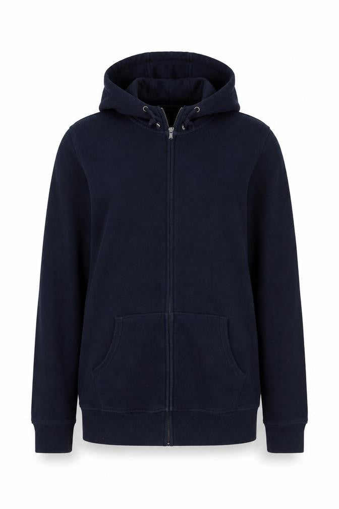 Denver Hayes Women’s Blue Fleece Hooded Zip Jacket Size 12