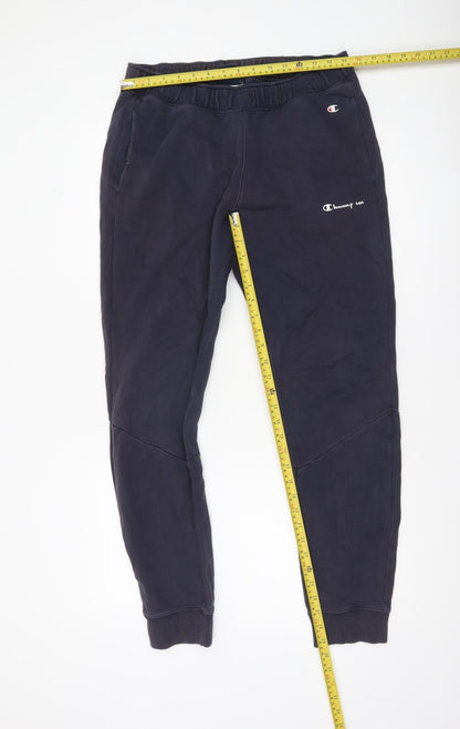 Champion Womens Blue Medium Jogger Sweatpants Cotton Blend