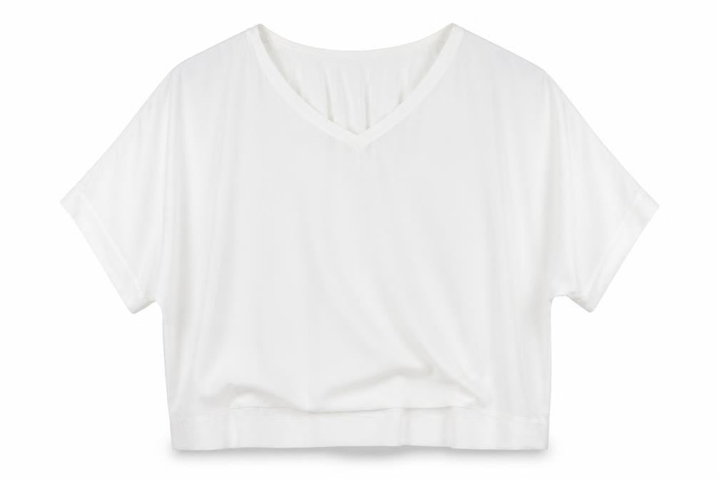 Yours Women White Plus Size 22 V-Neck Short Sleeve Blouse