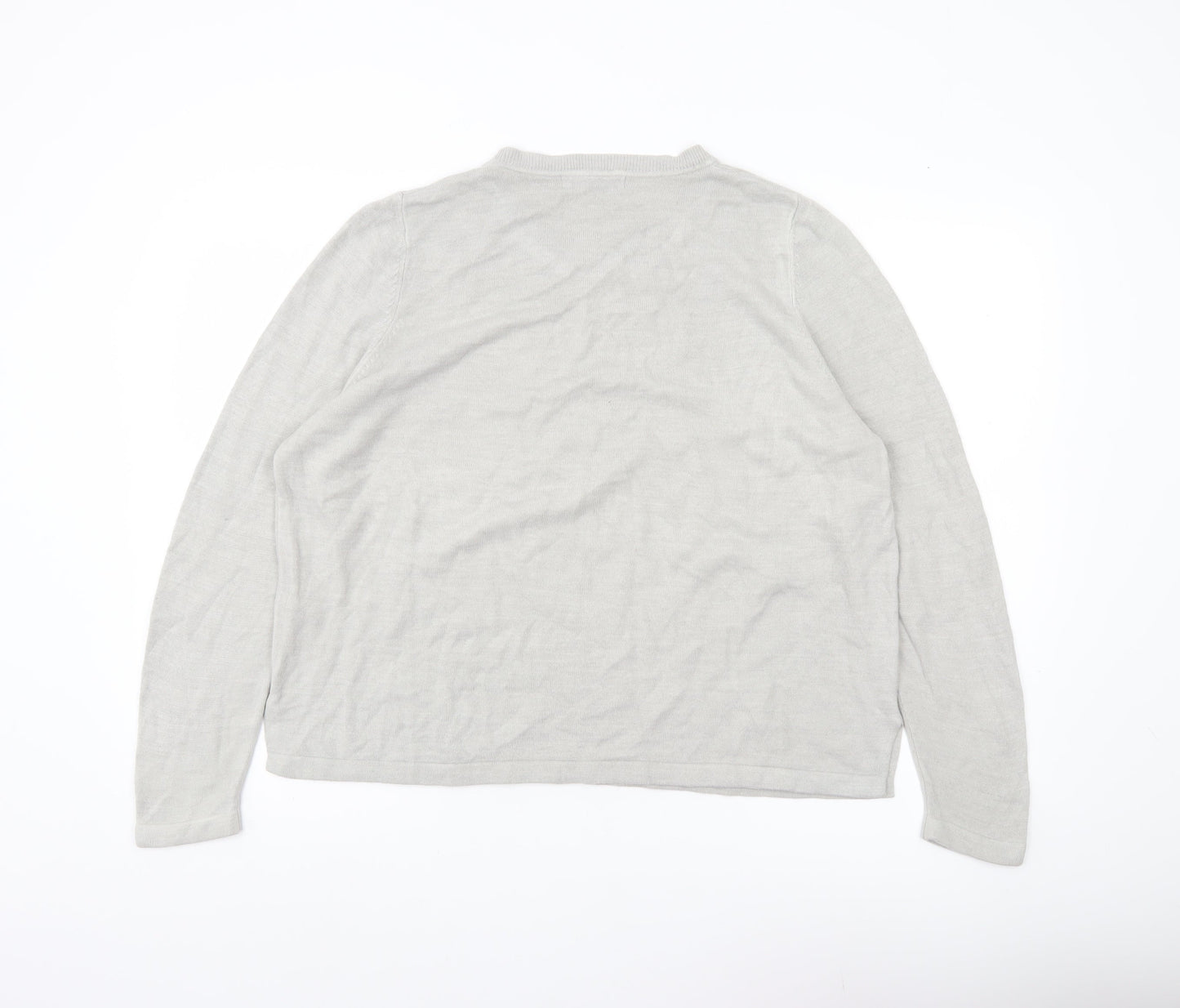 Marks and Spencer Women’s Grey Size 20 Acrylic Knit Jumper