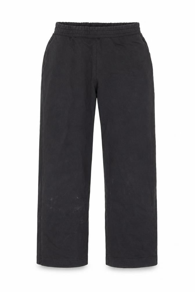 Zara Women Black Cotton Relaxed Fit Straight Trousers Size S