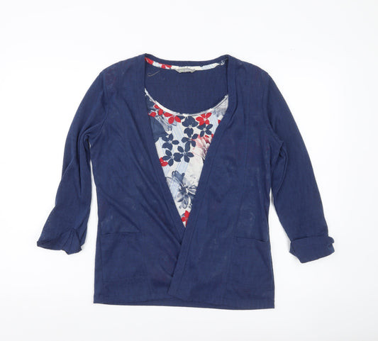 Marks and Spencer Women’s Blue Size 10 Cotton Tunic Blouse
