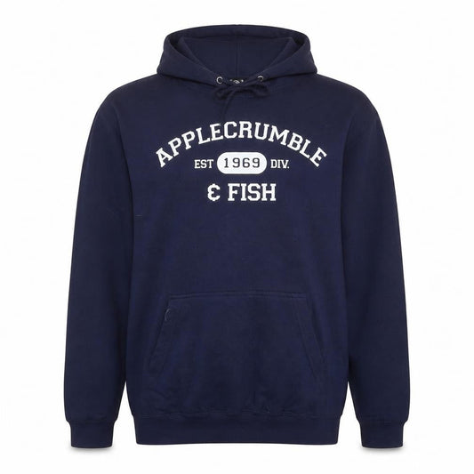 TeePublic Men’s Blue Pullover Hoodie L Logo Graphic Cotton Blend