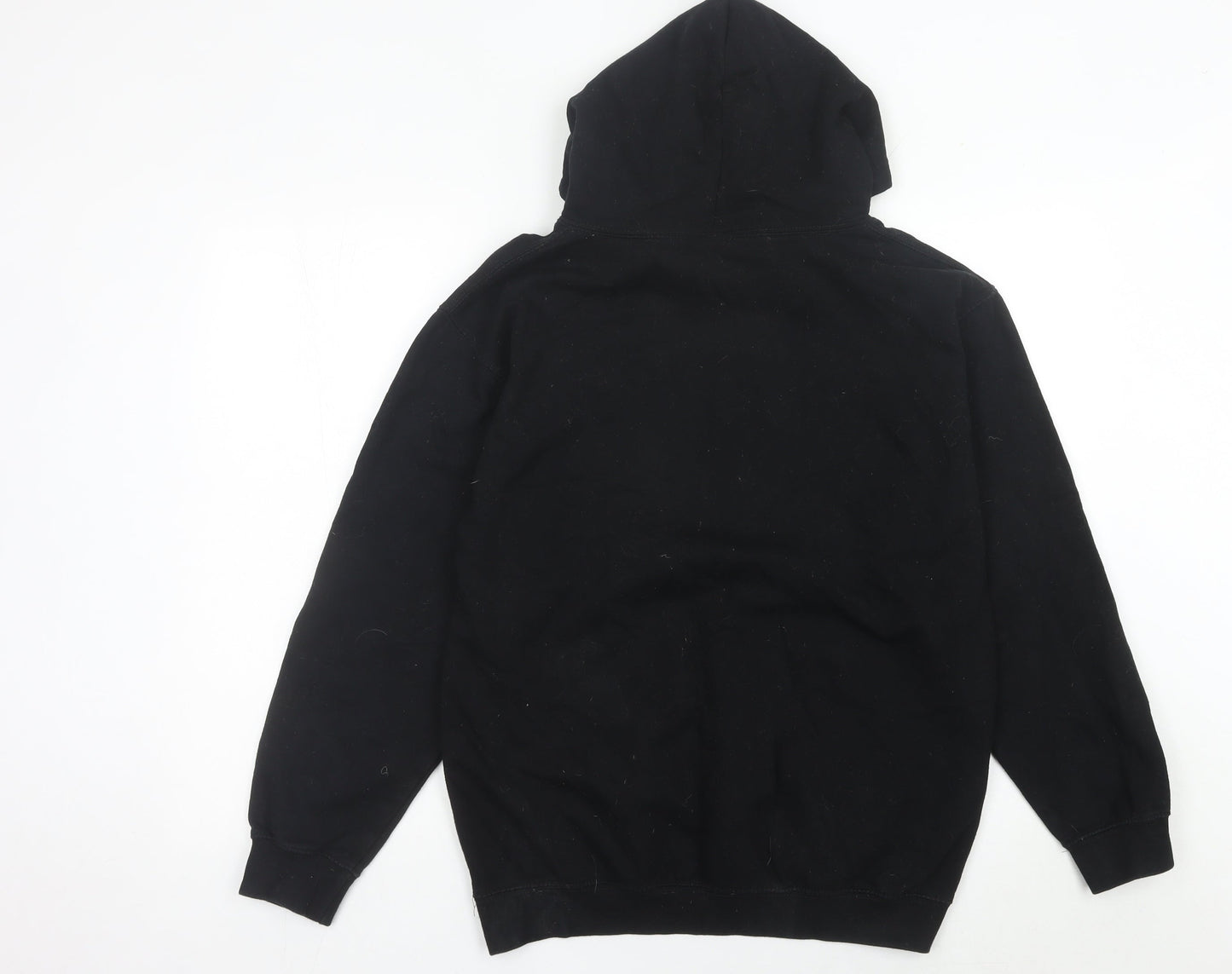 Just Hoods AWDis Women's Black Medium Pullover Hoodie Prince's Trust Logo