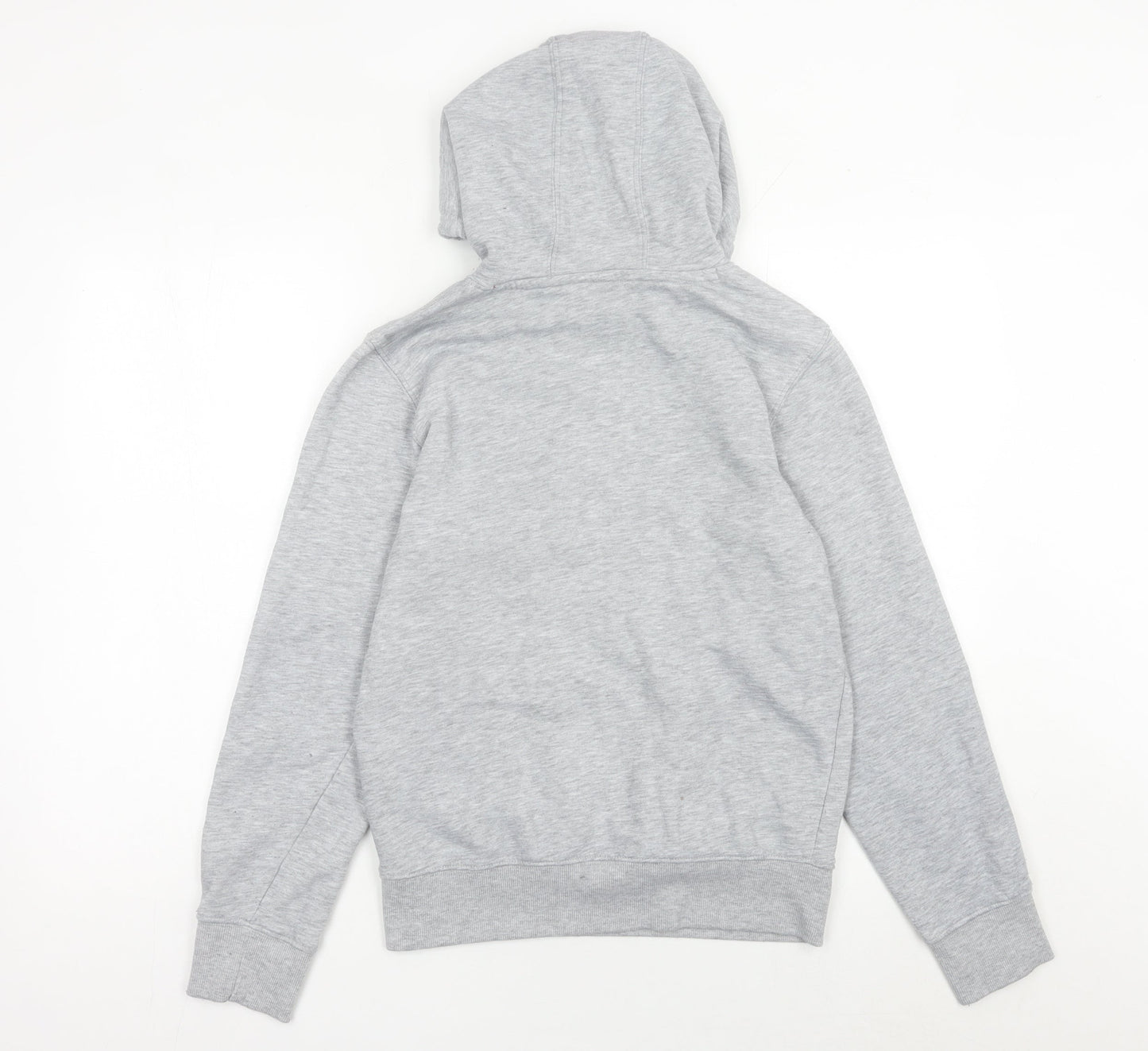 England Mens Grey Pullover Hoodie S Embroidered Logo Football Fleece