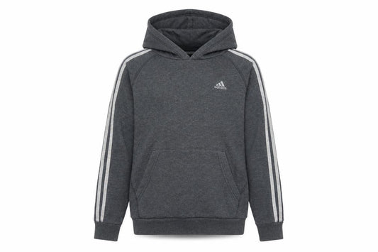 Adidas Boys Grey Pullover Hoodie 13-14 Years Long Sleeve Logo Sportswear