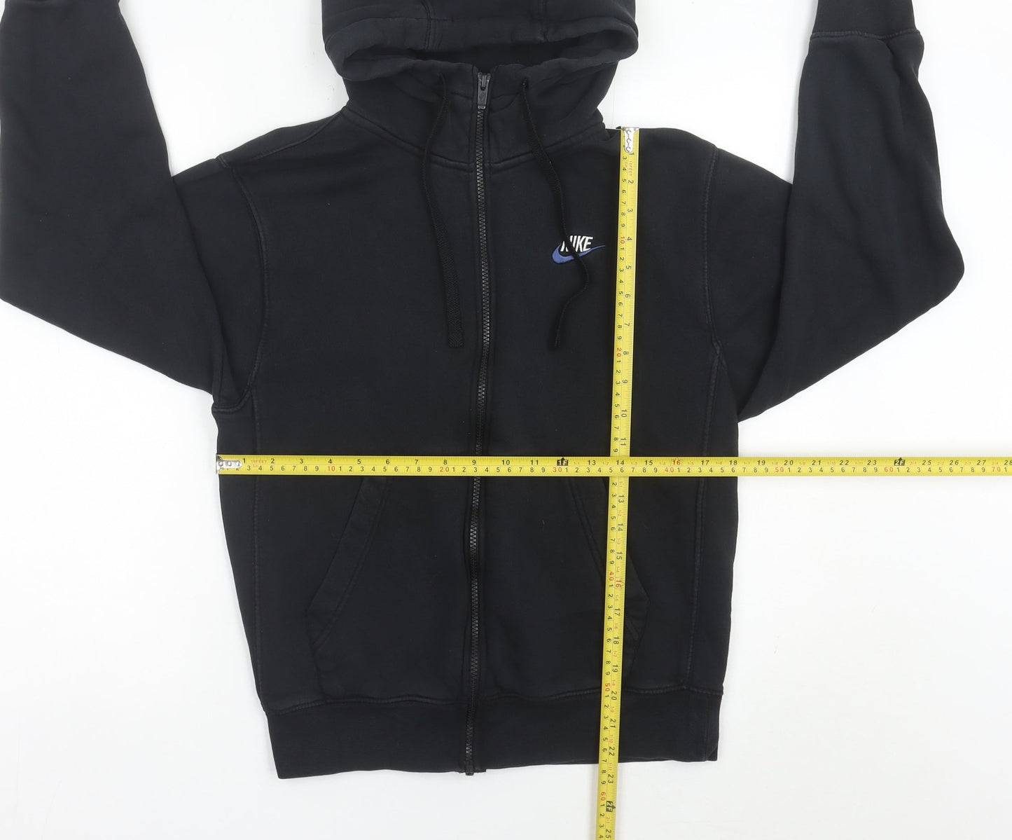 Nike Men's Black XS Full Zip Hoodie Sweatshirt Regular Fit