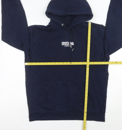 Stanley/Stella Mens Blue Pullover Hoodie XL with Logo and Pockets