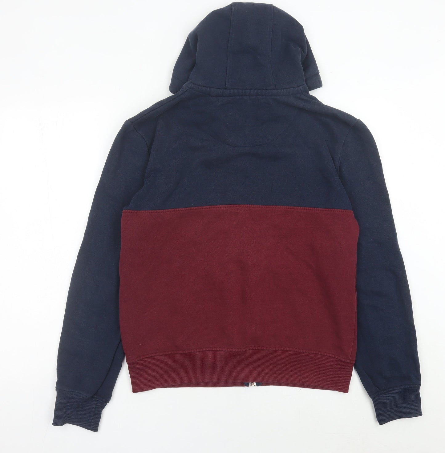 SoulCal & Co Men's Blue Red Full Zip Hoodie M Logo Cotton Blend