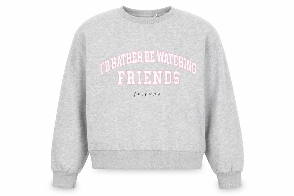 Friends Girls Grey Sweatshirt 12-13Y Graphic Pullover Casual