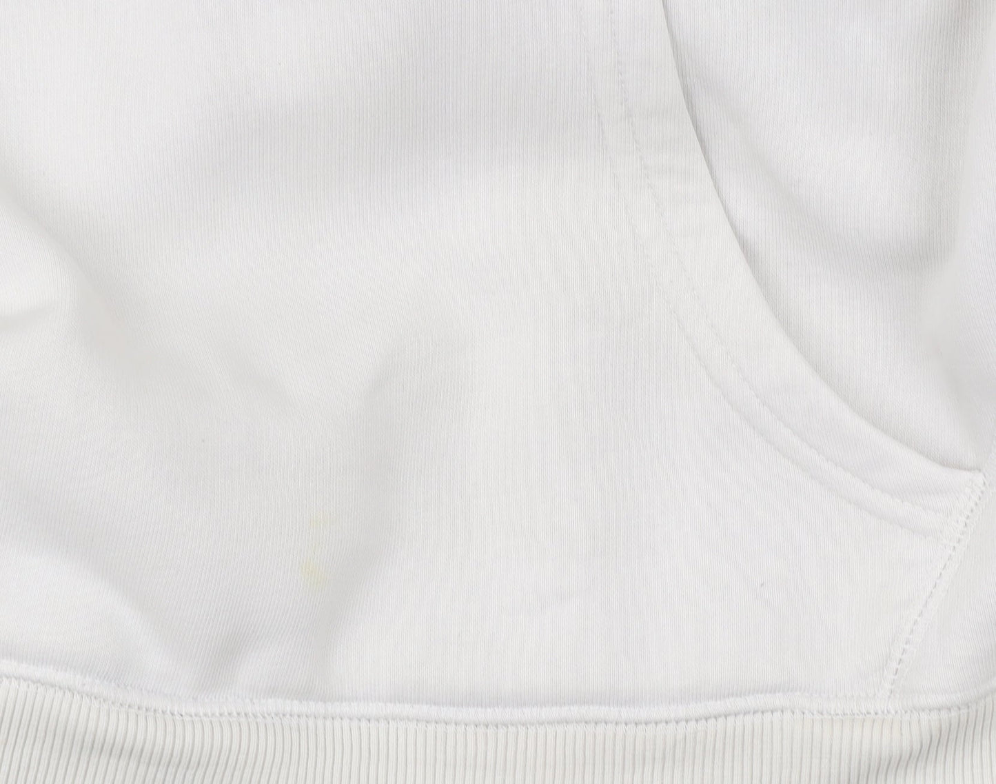 Nimes Mens White Hoodie Pullover Medium Graphic Logo Long Sleeve