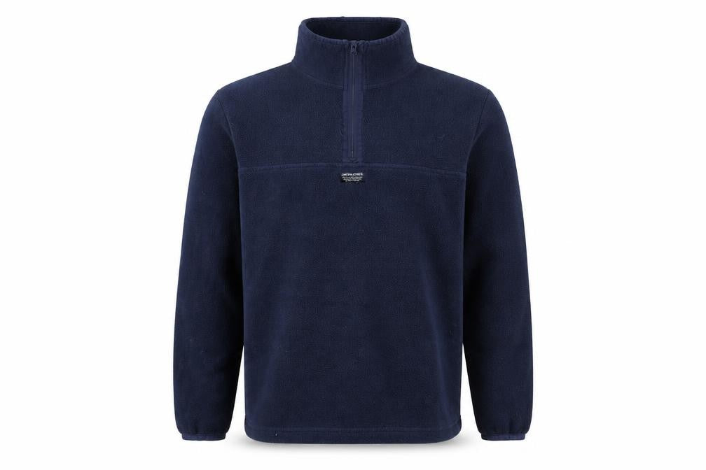 Jack & Jones Mens Blue Small Fleece Half Zip Jacket Regular Fit