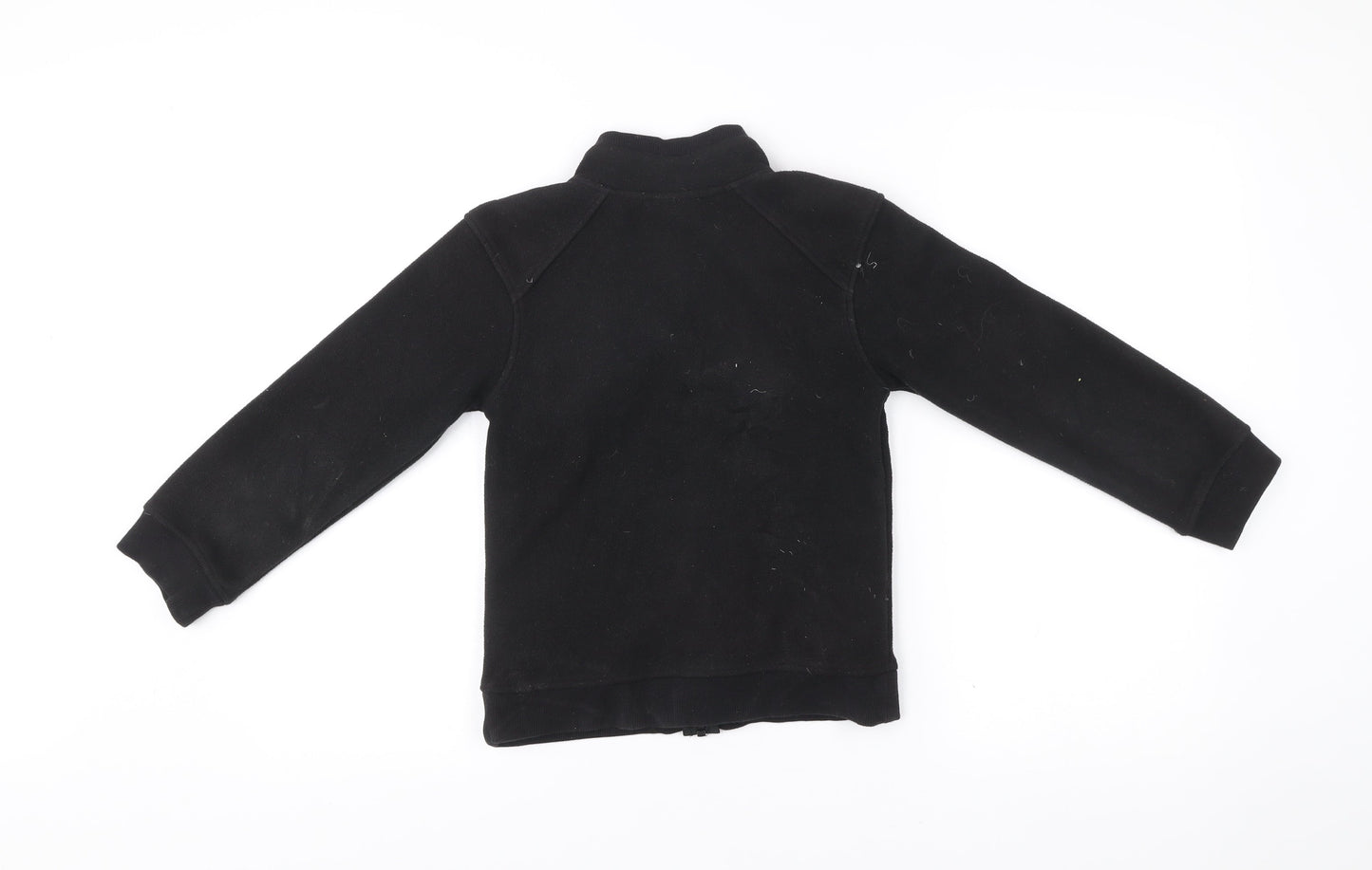 Longboard Kid's Boys Black Full Zip Fleece Jacket 8 Years Polyester