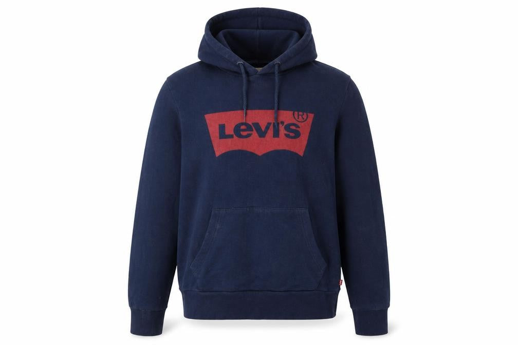 Levi's Men's Blue Pullover Hoodie Small Long Sleeve Logo