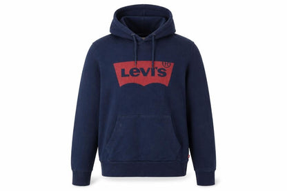 Levi's Men's Blue Pullover Hoodie Small Long Sleeve Logo