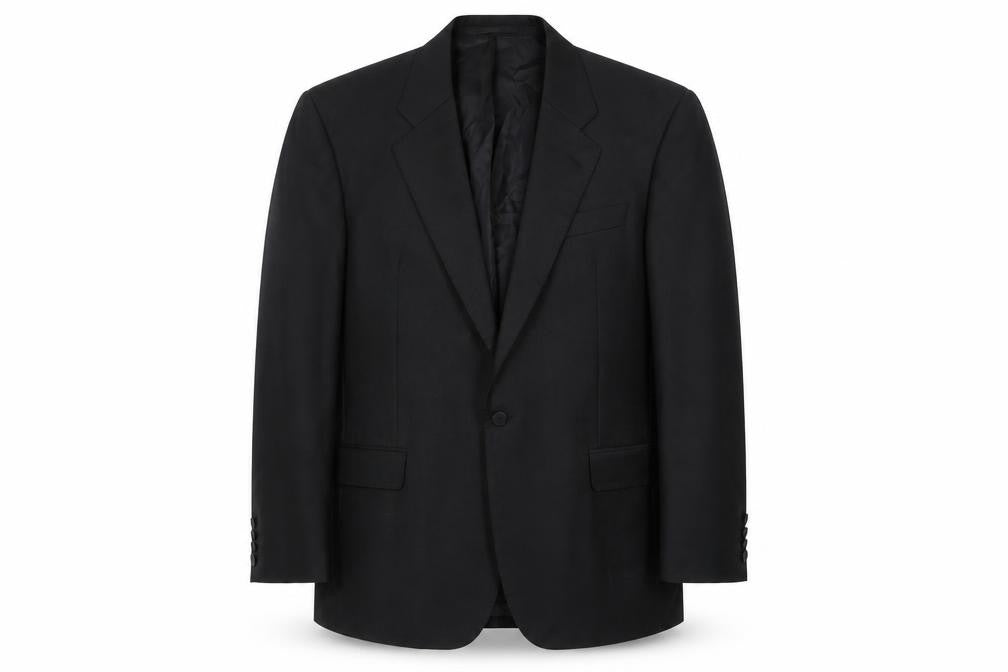 Berwin & Berwin Men’s Black Wool Blazer Jacket 42R Notch Lapel