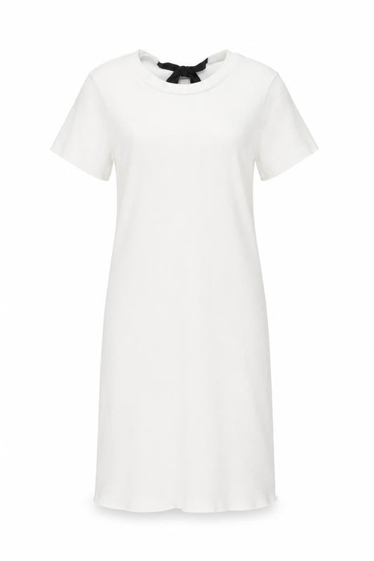 River Island Women’s White Size 8 Cold Shoulder T-Shirt Dress