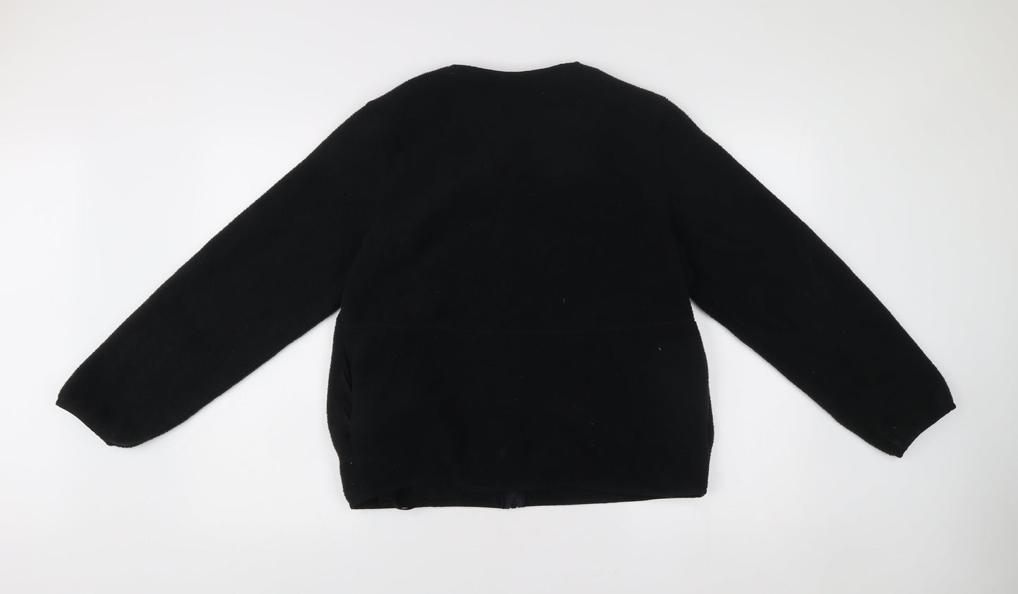 Marks & Spencer Women’s Black M Fleece Zip Jacket Regular Fit