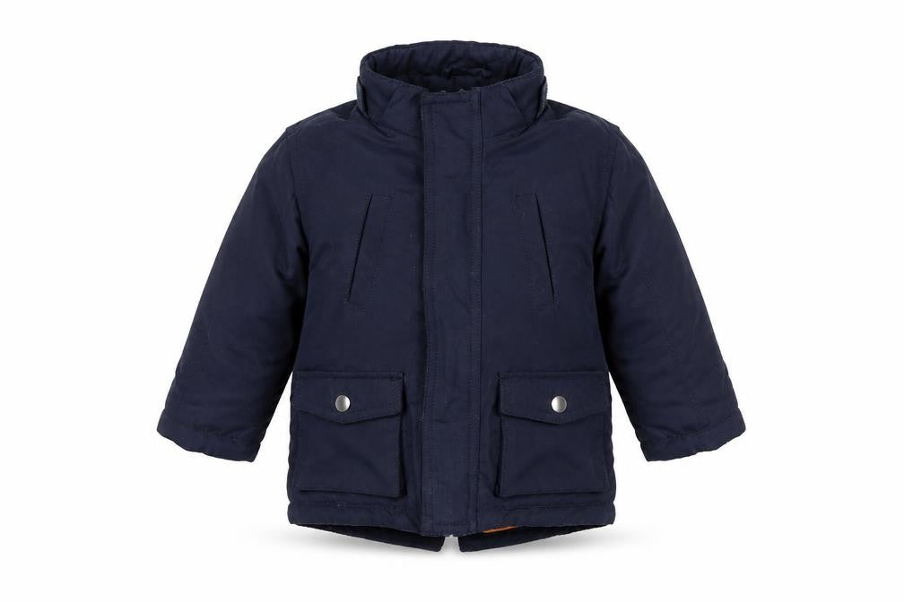 H&M Unisex Baby Blue 6-9 Months Puffer Jacket Hooded Winter Coat