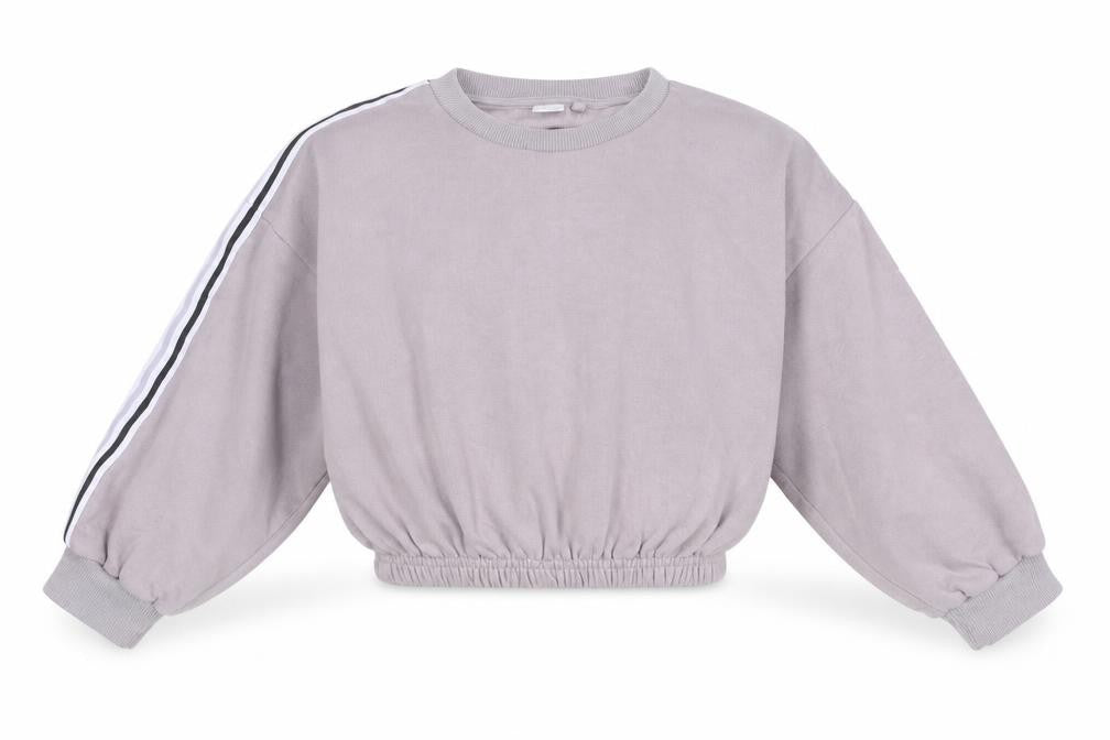 Next Girls Grey Sweatshirt 8 Years Pullover Long Sleeve Crew Neck