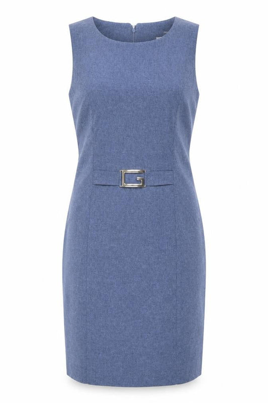 Lavande Women’s Blue Size 8 Sleeveless Sheath Knee Length Dress