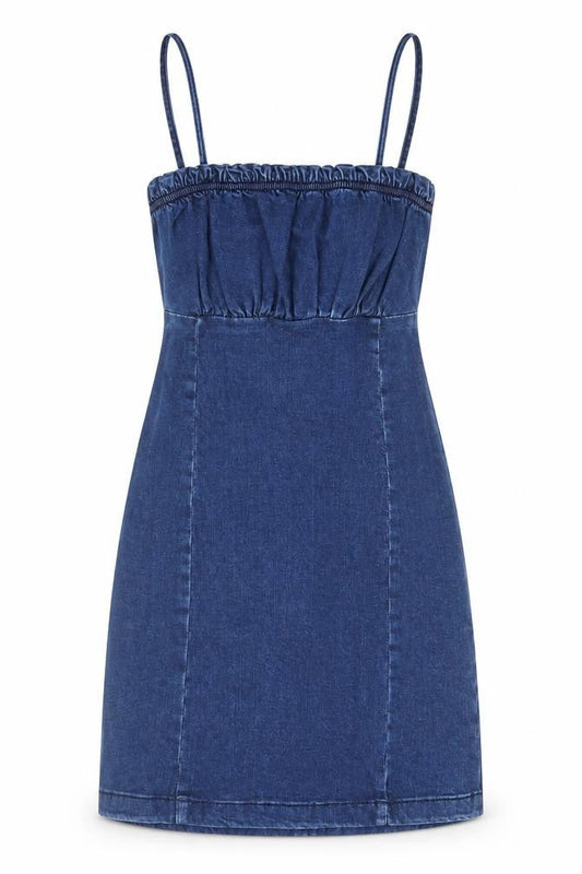 Denim Co Women’s Blue Slip Dress Size 8 Strappy Casual Summer
