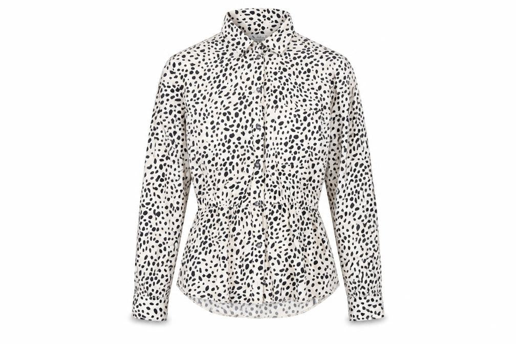 Marks & Spencer Women’s White Animal Print Blouse UK 10