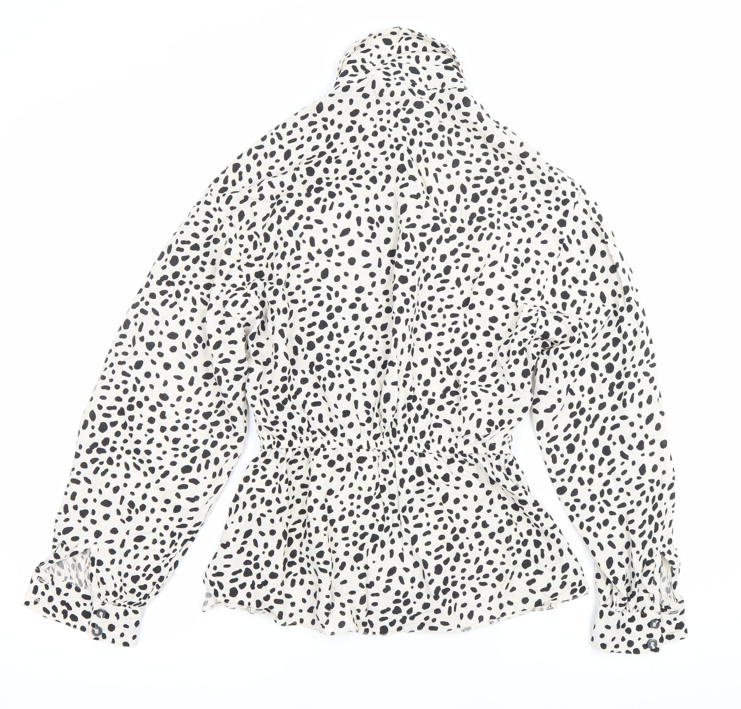 Marks and Spencer Women’s White Animal Print Blouse UK 10