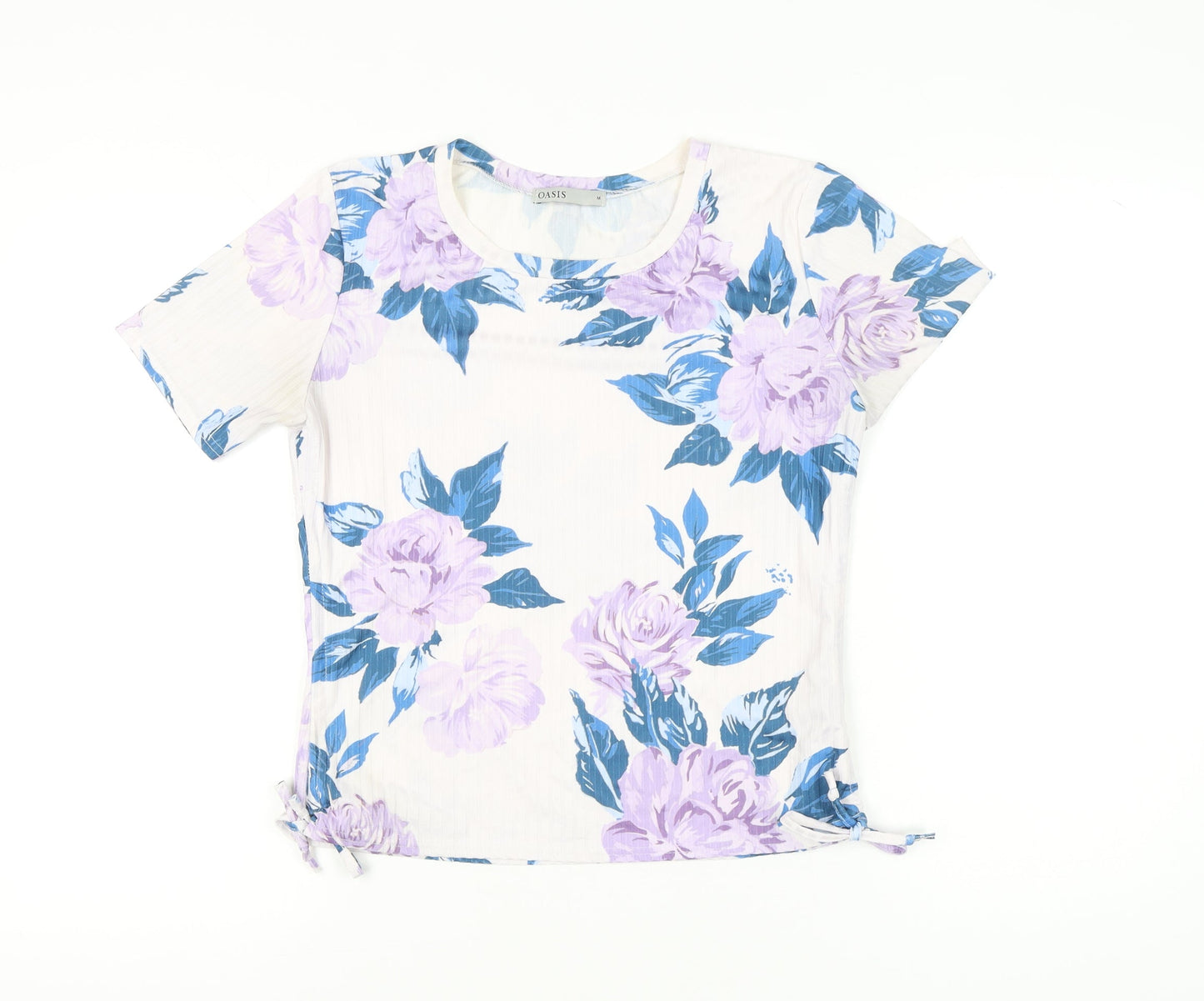 Oasis Women’s Multicoloured Floral T-Shirt Size M Short Sleeve