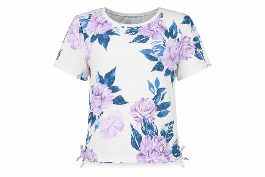 Oasis Women’s Multicoloured Floral T-Shirt Size M Short Sleeve