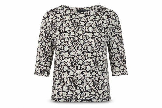 Marks and Spencer Women’s Floral Blouse Navy Mix Size 12 Tunic Top