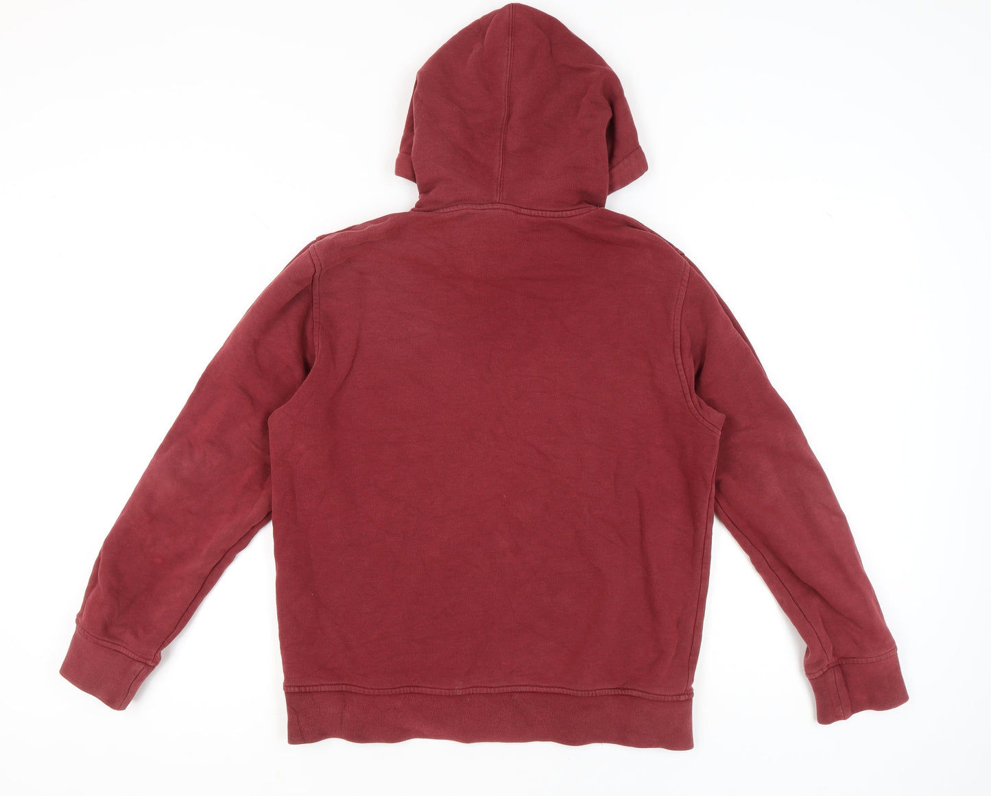 H&M Women’s Red Pullover Hoodie M Pine Lake Logo Cotton Blend