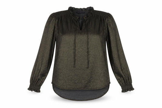 Marks and Spencer Women’s Gold Sheer Tunic Blouse Size 10