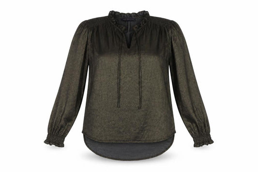 Marks & Spencer Women’s Gold Sheer Tunic Blouse Size 10