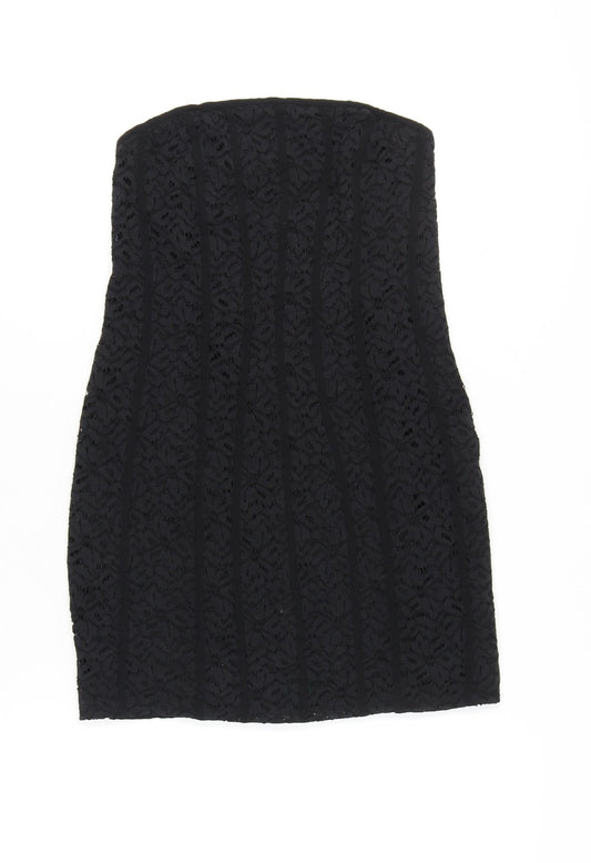 Kimchi Blue Women’s Black Strapless Lace Bodycon Dress Size M