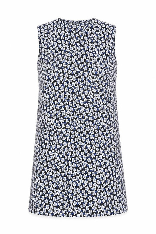 Boohoo Womens Black Floral Shift Dress Size 10 Sleeveless