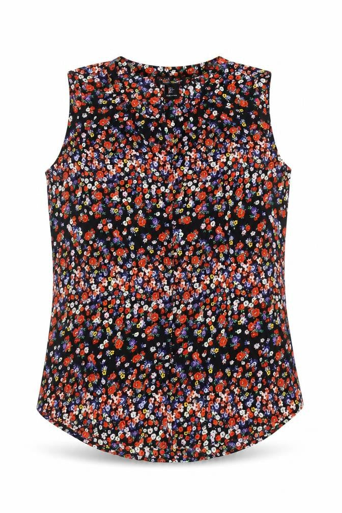 Rachel Zoe Women Multicoloured Sleeveless Floral Blouse Size S